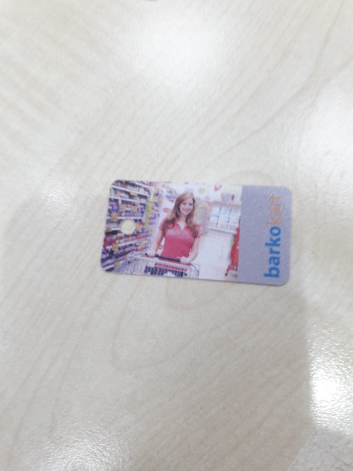 BASKILI PVC KART BARKODLU 3'LÜ